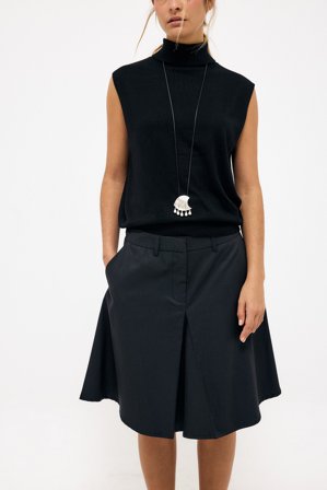 NA-KD Jupe mi-longue ajustée longueur genou - Jupes mi-longues - Noir - EU 36