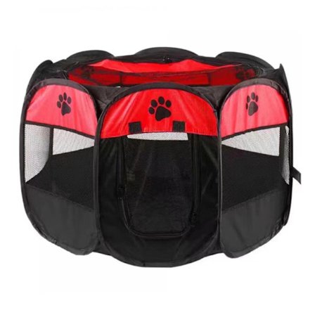 Portable Folding Pet Tent Dog House Octagonal Cage