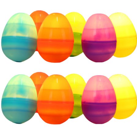 12 stk LED påskeegg påskepynt til hjemmefest scene dekorasjon fargerike LED egglamper påsketilbehør