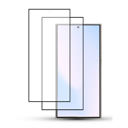 2-Pack SAMSUNG S24 ULTRA Skærmbeskyttelse - Hærdet Glas 9H - Super kvalitet 3D