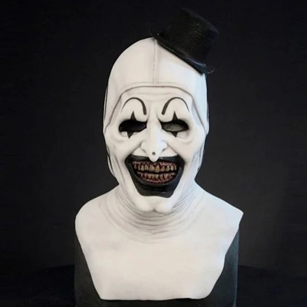 /EA/Själsbrytande clownmask Halloween sminkbal rekvisita latex skräck