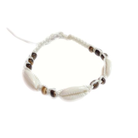 Armband/Fotband av cocopärlor & Sigaysnäckor