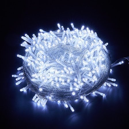 200 LED Udendørs Lys Kold Hvid Jul Udendørs Belysning 20M Julelys til Udendørs Have Bryllupsfest Indendørs Træ Halloween Dekoration