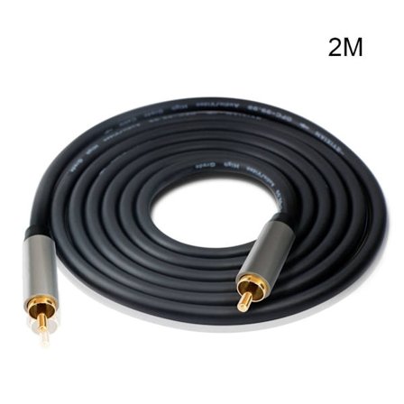 Ljudkabel Guldpläterad Digital RCA till RCA hane koaxial koaxialförstärkare SPDIF Hem HDTV Ljudkabel Tillbehör