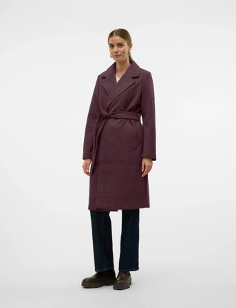 Vero Moda Vmfortuneaya Long Coat Ga Noos - Brown - M