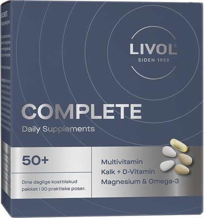 Livol Complete 50+ 30 Poser, Helse & Madvarer, Kosttilskud, Øvrige Kosttilskud