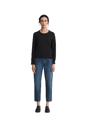 Newhouse Stickad Tröja Holly Tröjor Dam Svart XL