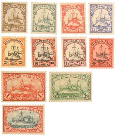 Tysk Østafrika - MICHEL 30-39 - Postfrisk