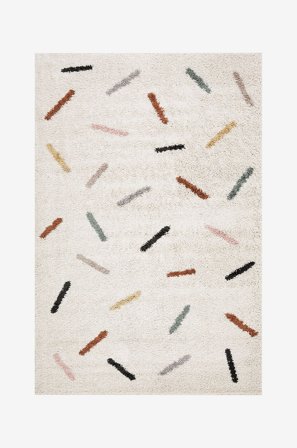 KM Home - Ryatæppe Portland - Hvid - Luv- & ryatæpper - 160X230 - Fra Homeroom