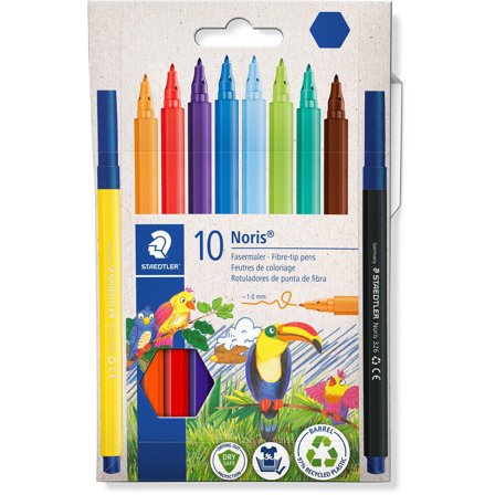 Staedtler Fasermaler Noris 10er-Set im Kartonetui 1mm retail