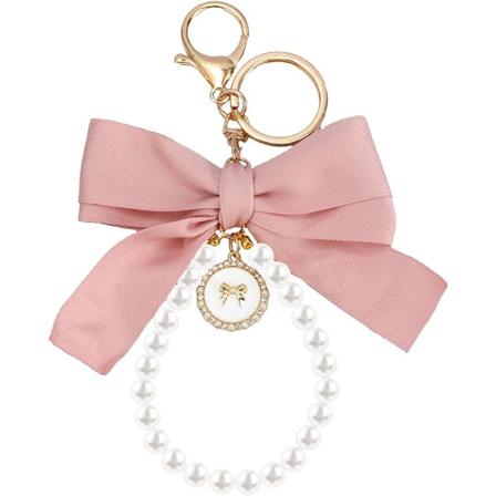 (100×90×3)Sløyfe nøkkelring for kvinner, søt sløyfe nøkkelring håndleddperle nøkkelringer for bilnøkler estetisk sløyfe nøkkelring tilgang