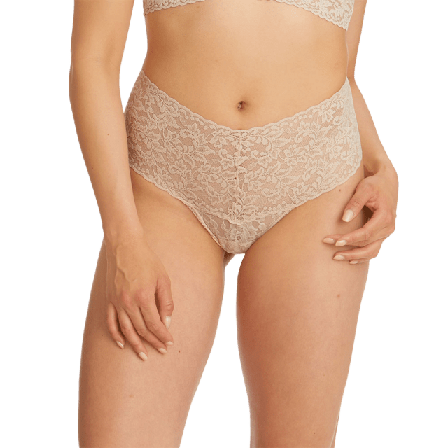 Hanky Panky Retro Lace Thong Trosor Dam Beige ONESIZE