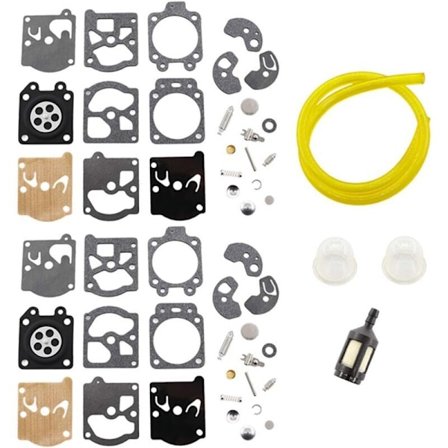 Kaasuttimen korjaussarja polttoaineletkulla Walbro K10-WAT WA WT -sarjan Husqvarna Poulan McCulloch Echo -moottorisahoihin (2 kpl)