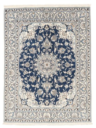 150X198 Tapis D'orient Naïn Gris Foncé/Gris (Laine, Perse)