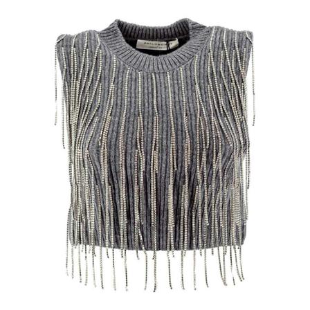 Philosophy di Lorenzo Serafini Sleeveless Tops Grå, Dame