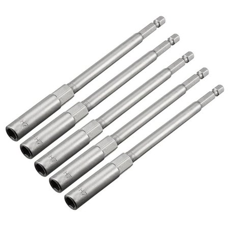 5 stk sekskantskaft mutter Driver Bit Adapter Drill Bits