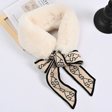 Skinny Scarf med fuskpälskrage 1 1