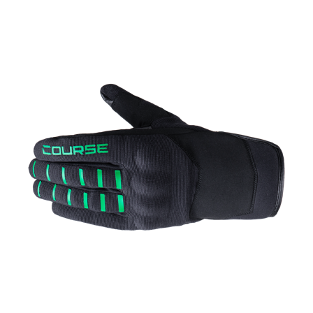 Motocyklové Rukavice Course Virus LT-TX Černá/Zelená S