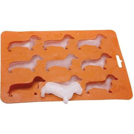 Hundformad isbitsform, 9-håls tax-isbitsform, BPA-fri - Perfekt för frys, mat, vatten