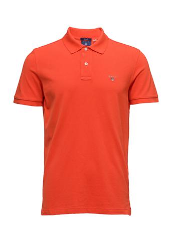 Original Pique Ss Rugger Polos Short-sleeved Oransje GANT