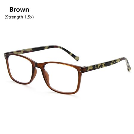 Läsglasögon Blått ljus Blockerar BRUN STYRKA 1,5X brown Strength 1.5x