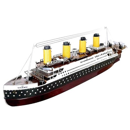 Farge Titanic Puslespill Cruiseskip montert modellsett Barn