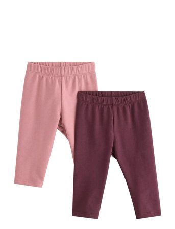 Lindex Leggings Brushed Inside Basic - Pink - 56