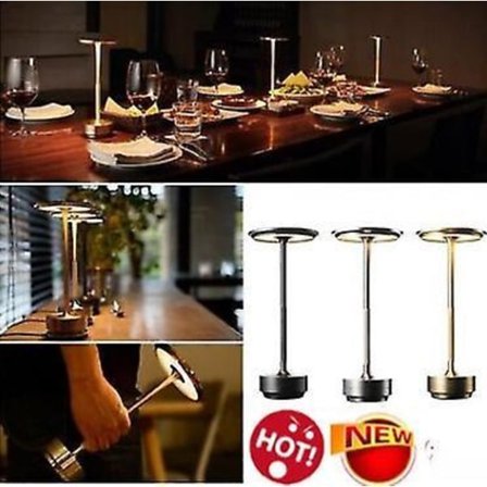 Cordless Table Lamp - Dimmable & Rechargeable Waterproof Desk Light