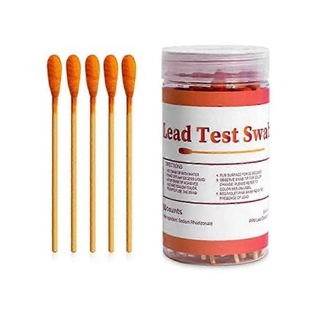 Blyfarve Test Swabs Kit: 60 stk. Bly Test Kit Swabs, Hjemme Bly Test Kit, Bly Check Swabs, Bly Test Strips