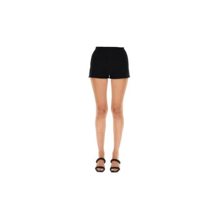 Alexander Wang Shorts With Embossed Logo Sort, Dame
