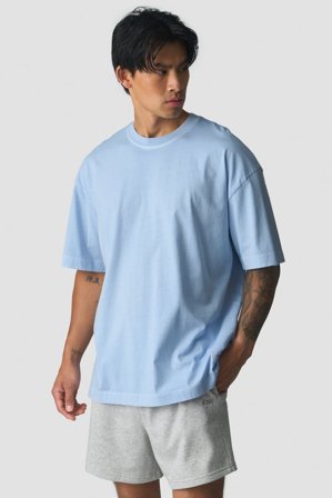 ICANIWILL - Everyday Relaxed T-Shirt Vintage Dye Stonewashed Arctic Blue - Herre - ICIW