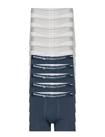 10-Pack Underwear - Gots/Vegan Bokserit Sininen Knowledge Cotton Apparel