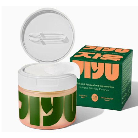 Jiyu anti-aging vatrondeller til hudpleje, reducerer effektivt mørke pletter og rynker, 100 vatrondeller pr. pakke.