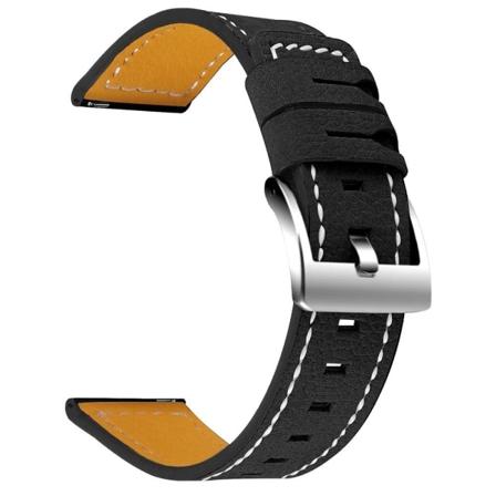 Garmin Vivomove Luxe urrem i okselæder - Sort Black