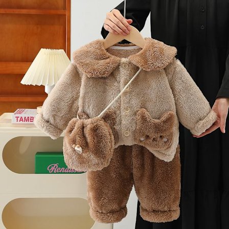 2024 Ny Söt Flickas Småbarn Barn Höst Vinter Jacka Set, Överraskning Jul Födelsedagspresent till Barn