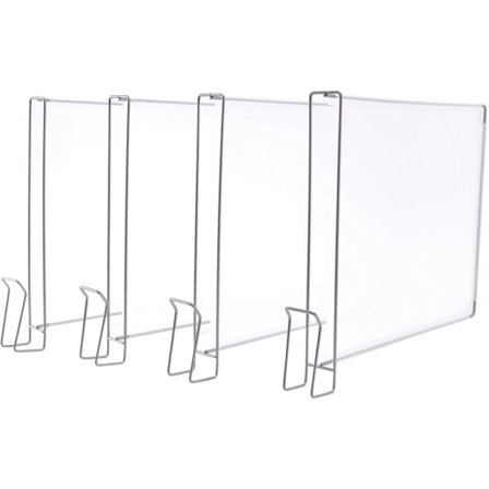 4 stk. - Skillevæg til skab, pladsbesparende PP-hylder - Skabsskuffe, skillevæg til tøjopbevaring