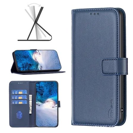 Samsung S20 Mobile Phone Case, Flip Case, with Card Holder, Dark Blue.