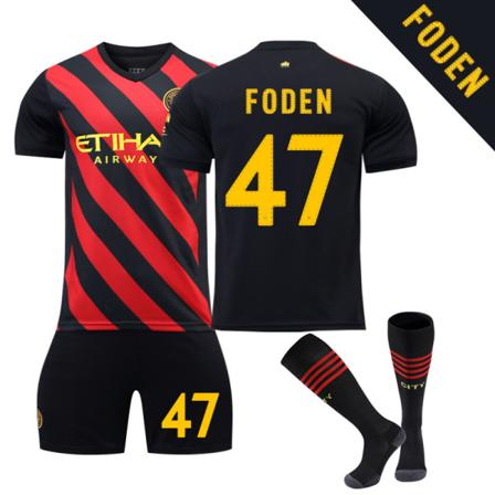 22 Mestarien liigan Manchester NO. 47 Foden villapaitasetti XS(155-165cm)