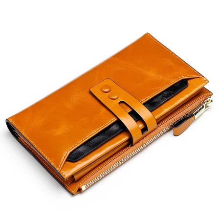 Fashion Women Leather Wallets Female Wallet Genuine Leather Ladies Purse Hasp Women Purses Long Card Holder Cartera Mujer
