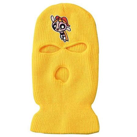 Neon-naamio Talvipeite 10 V ri Halloween-lippis Juhliin Moottoripy r py r ilyyn Hiihtoon Yellow-K