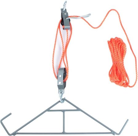 Grey Oak kinnerpuu vinssillä, 200 kg - Riistan Käsittely & Teurastus