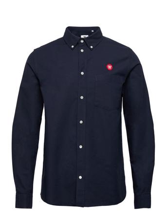 Tod Shirt Skjorte Casual Navy Double A By Wood Wood