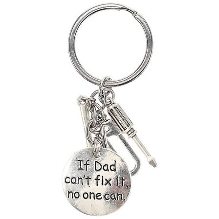 Om pappa inte kan fixa det, kan ingen nyckelring nyckelhänge fars dag present