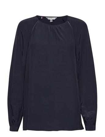 Arica Ls Blouse Blue Tommy Hilfiger