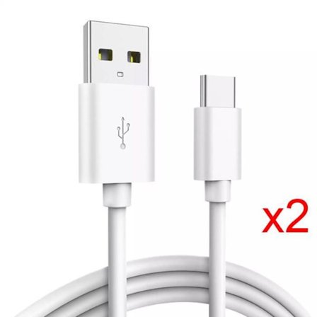 USB-C-kabel - E.F.CONNECTION - Paket med 2 - 1 Meter - Kompatibel med OPPO Reno 6 och Find X5