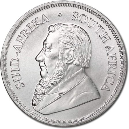 2021 1 oz Sølv Krugerrand Mønt Strålende Mindesmønt Håndværk Souvenir Dekorationer ㄗSølvbelagt