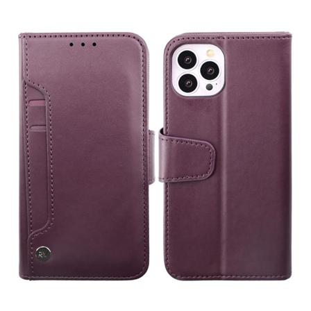 iPhone 14 Pro Plånboksfodral Extra Kortfack Rvelon - Lila Purple