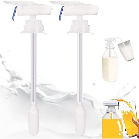 Melkedispenser Kjøleskapskran Automatisk 2stk, Mini Ølkraner, Bærbar Melk Juice Øl Drikkedispenser for Kjøleskap Utendørs Hjem Kjøkken