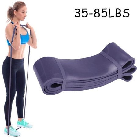 Fitnessband premium motståndsband gymnastikband tillverkat av naturligt latex lila