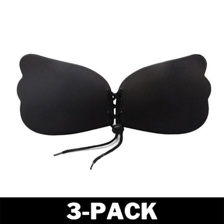 Osynlig Självhäftande BH - Push-Up - Svart - B Kupa